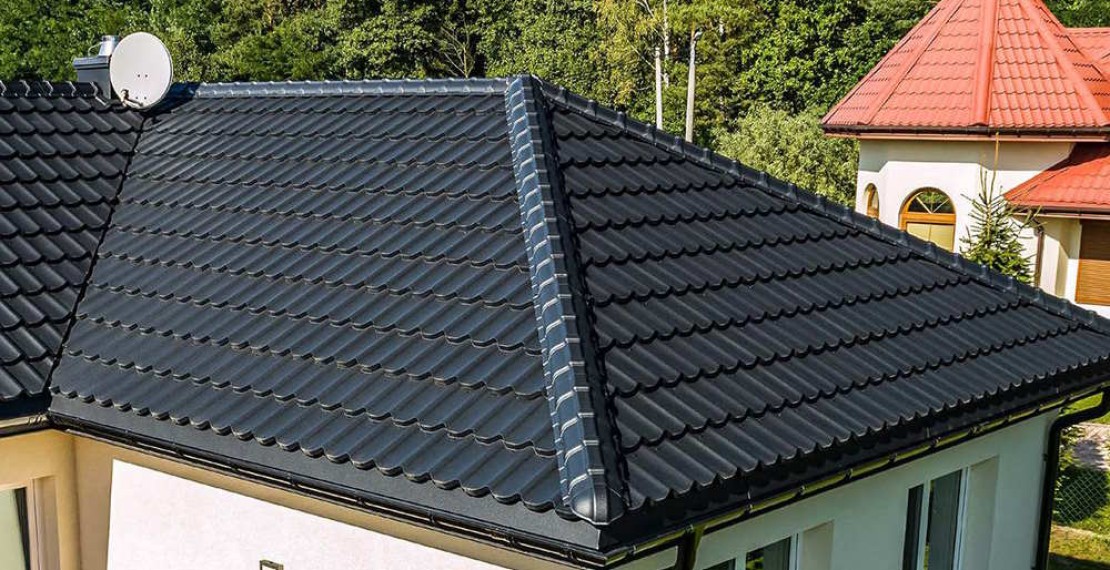 Заглушка вальмовая ZS-LUX для конька GS-LUX