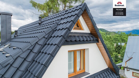 Крыша для дома BUDMAT Venecja Черный D-MATT 9005 - фото 1