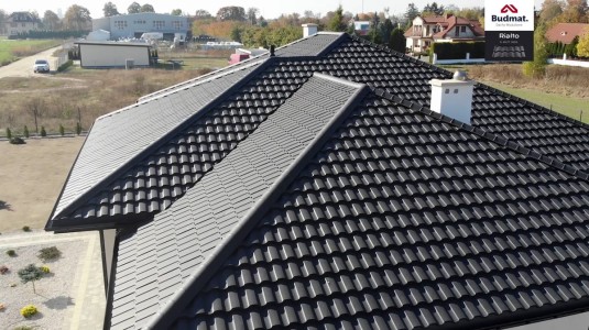 Крыша для дома BUDMAT Rialto Черный D-MATT 9005 - фото 2