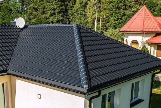 Крыша для дома BUDMAT Bella Sara Черный D-MATT 9005 - фото 2