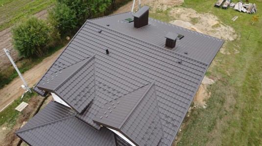 Крыша для дома BUDMAT Venecja Темно-коричневый D-MATT 8019 - фото 4