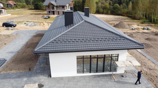 Крыша для дома BUDMAT Murano Черный IDEAL-Matt 9005 - фото 0