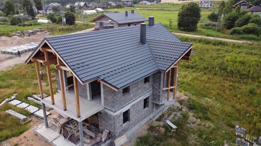 Крыша для дома BUDMAT Venecja Черный IDEAL-Matt 9005 - фото 1