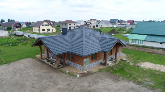 Крыша для дома BUDMAT Ferrara Графитовый X-MATT 455 - фото 0