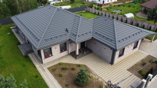 Крыша для дома BUDMAT Ferrara Графитовый D-Matt 7024 - фото 4