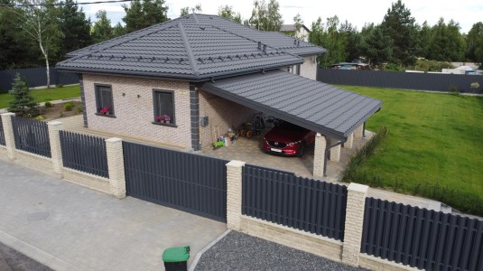 Крыша для дома BUDMAT Ferrara Графитовый D-Matt 7024 - фото 9