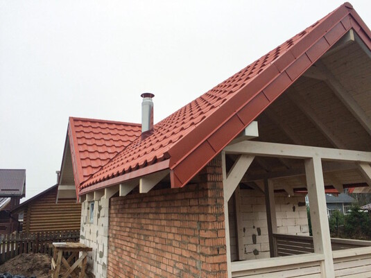 Крыша для дома BUDMAT Ferrara Кирпичный X-Matt 742 - фото 4