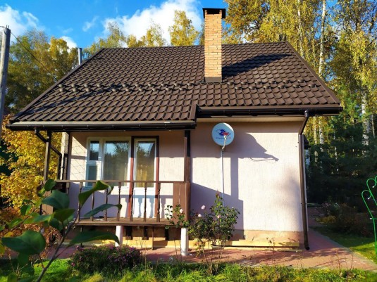 Крыша для дома BUDMAT Bella Sara Темно-коричневый D-Matt 8019 - фото 0