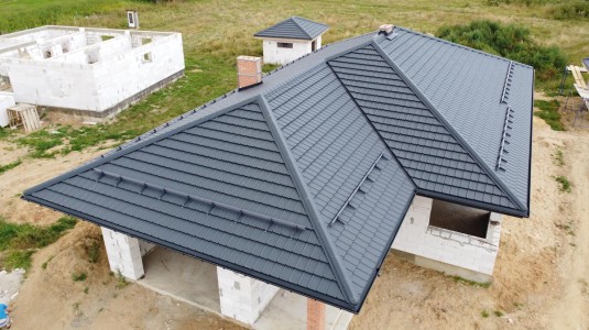 Крыша для дома BUDMAT Murano Антрацитовый D-Matt 7016 - фото 0